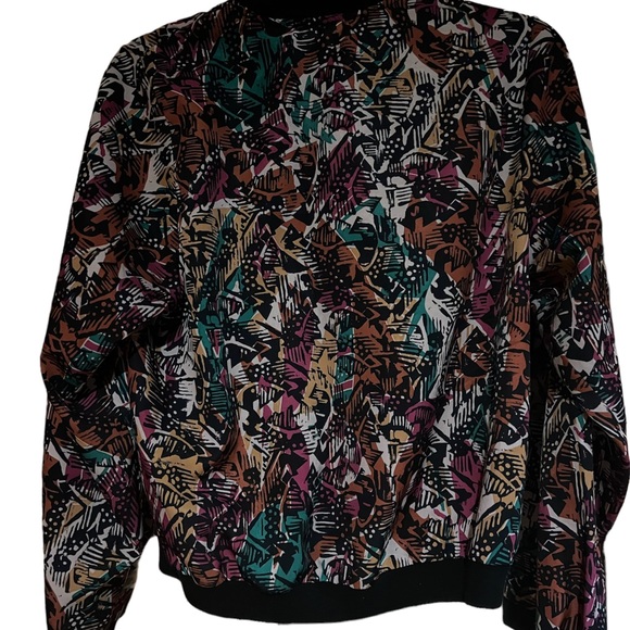 One & Only Urban Outfitters UO MultiColored Bomber Jacket S - Picture 2 of 8